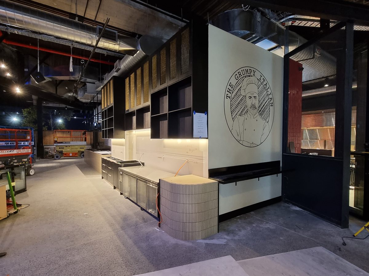 The Grumpy Italian, commercial fitout completion