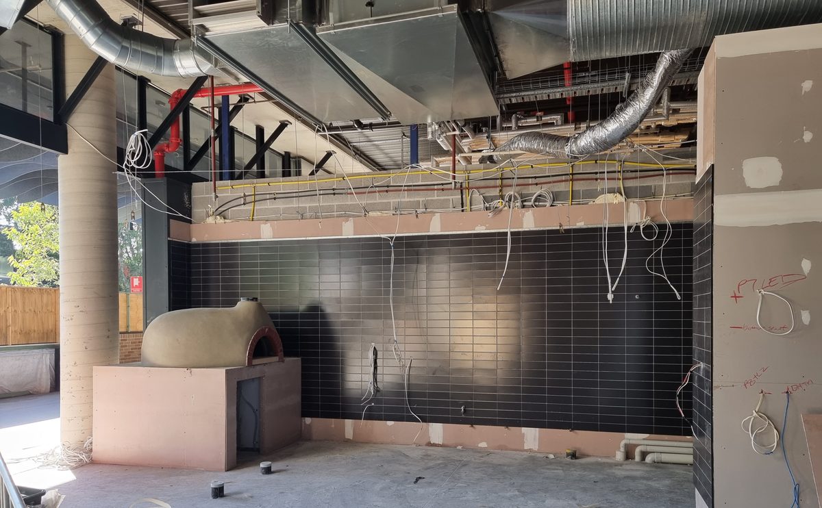 The Grumpy Italian kitchen, commercial food service fitout