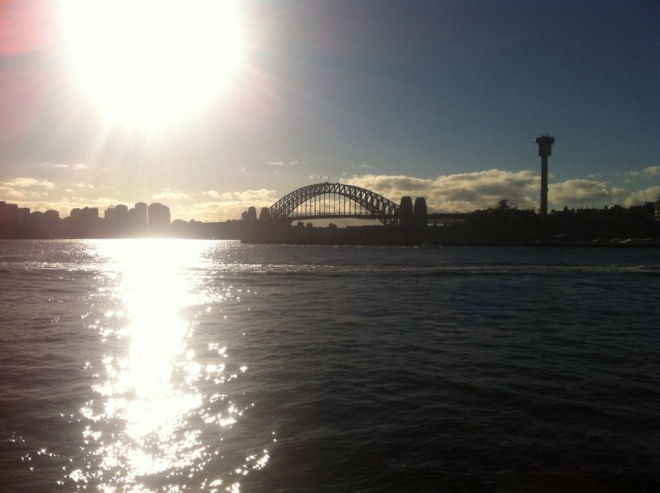Balmain Wharf, Sydney Harbour view from the restored wharf