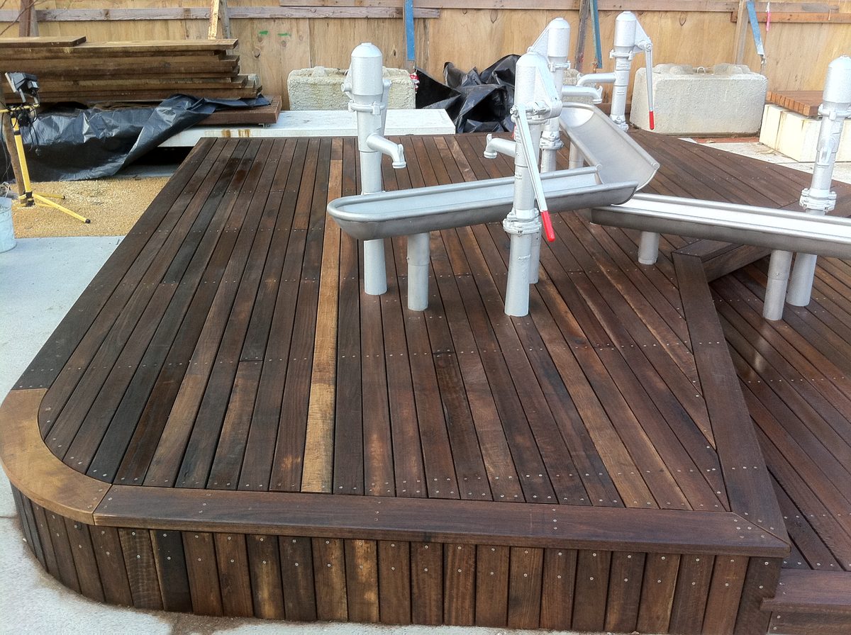 Darling Quarter outdoor space, precision joinery and fit